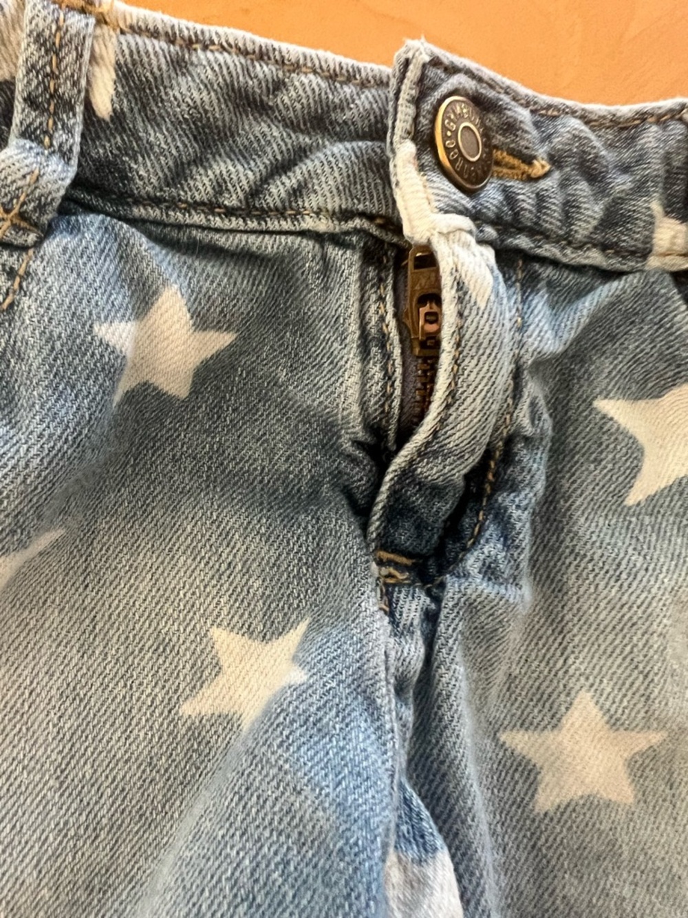 Gymboree Light Blue Star Print Denim Shorts - Picture 4 of 4